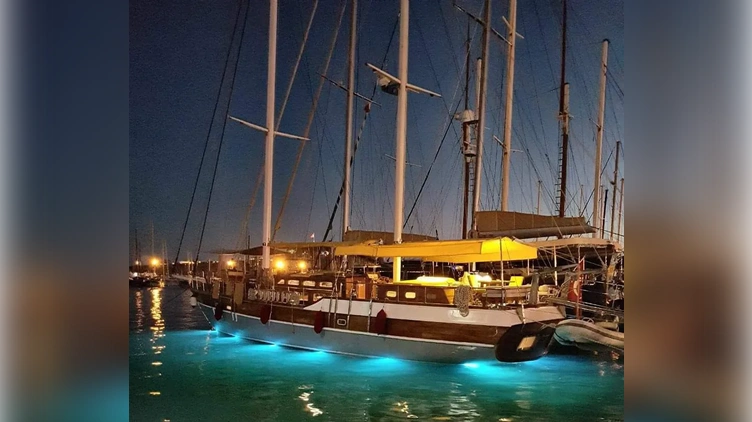 Bodrum Yacht Charter Company - Luxury Yacht at Night